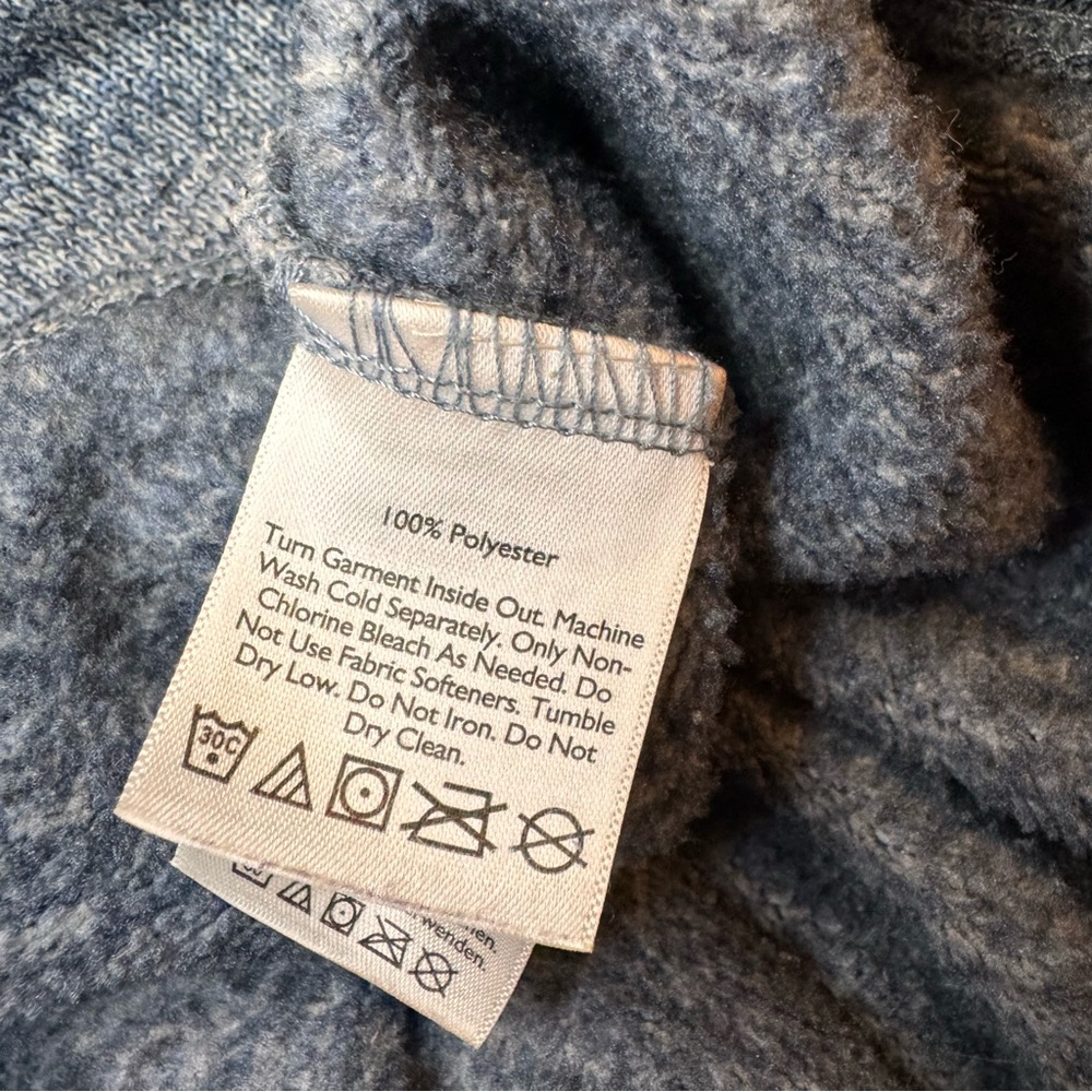 Eddie Bauer Better Sweater Mens XL Blue 1/4 Button Up Pullover - Picture 9 of 9